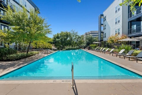 our apartments have a swimming pool in front of our building